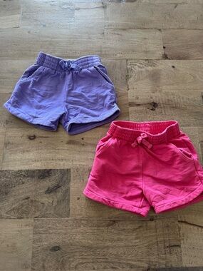 Souris Mini summer Kids Cotton Drawstring Shorts bundle Pink purple size 18 M